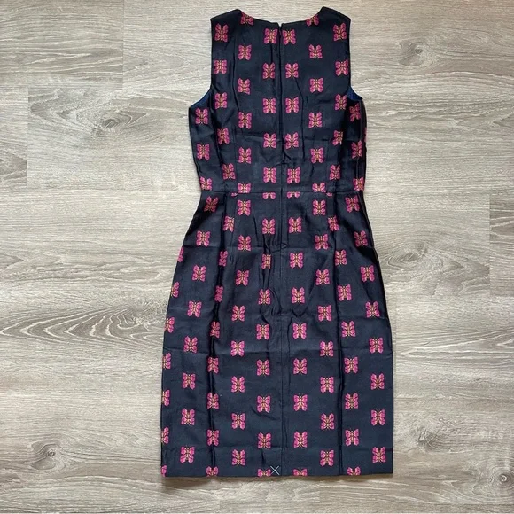*J Crew NWT Sheath Dress in Butterfly Jacquard - Picture 5 of 9
